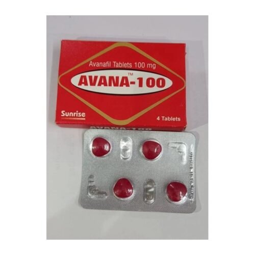 Avana 100 mg Avana 100 mg tablets pack and blister