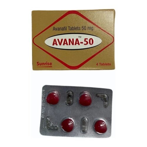Avana 50 mg Avana 50 mg tablets pack and blister