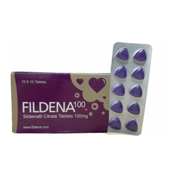 Fildena 100 mg Fildena 100 mg tablets pack and blister