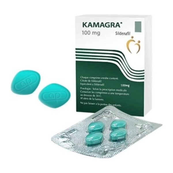 Kamagra 100 mg tablets pack and blister