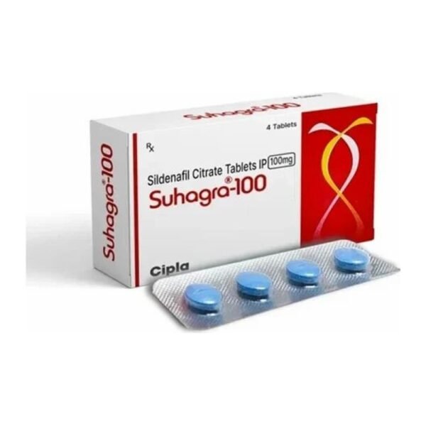 Suhagra 100 mg tablets pack and blister