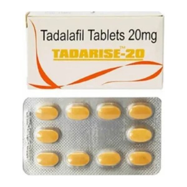 Tadarise 20 mg Tadarise 20 mg tablets pack and blister