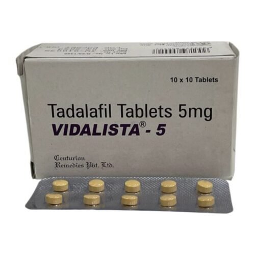 Vidalista 5 mg Vidalista 5 mg tablets pack and blister