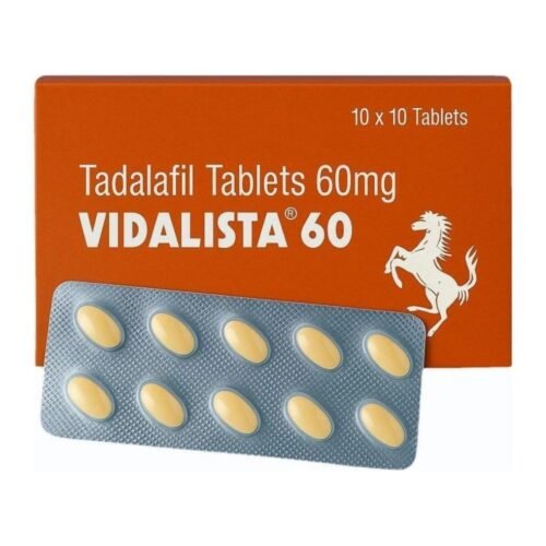 Vidalista 60 mg Vidalista 60 mg tablets pack and blister