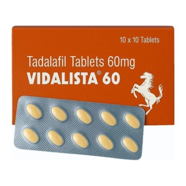 Vidalista 60 mg Vidalista 60 mg tablets pack and blister